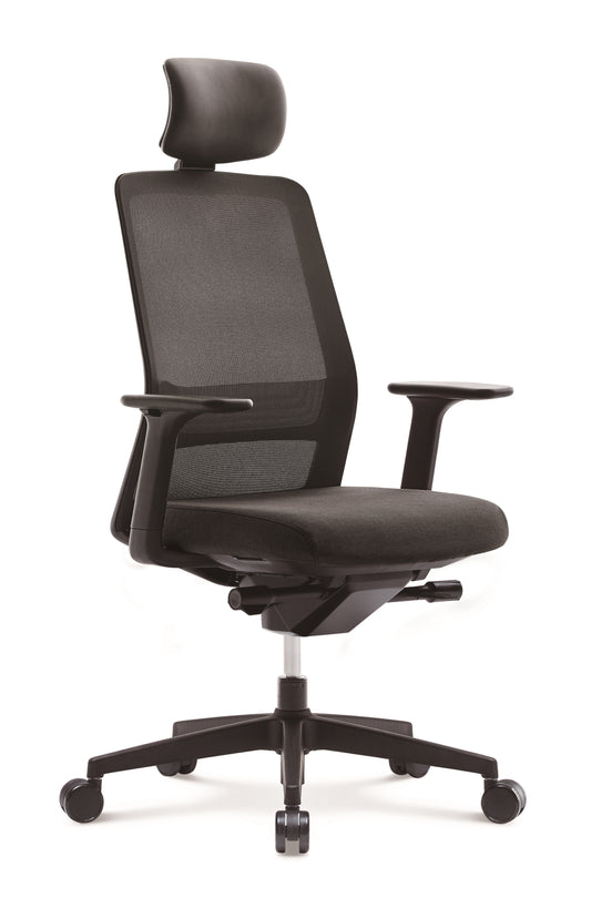 FURSYS T40 Black Frame Home Office Desk Chair