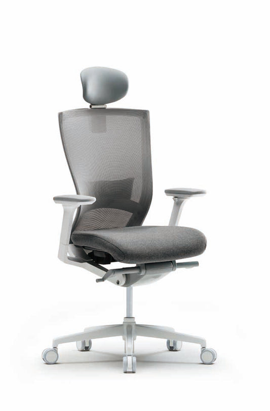 FURSYS T50 White Frame Home Office Desk Chair
